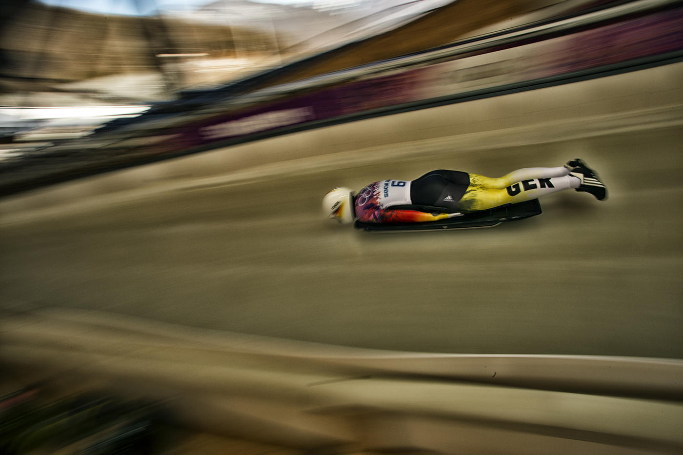 Skeleton.  ©2014 David Burnett/IOC : Sochi 2014 - the Winter Games : David Burnett | Photographer