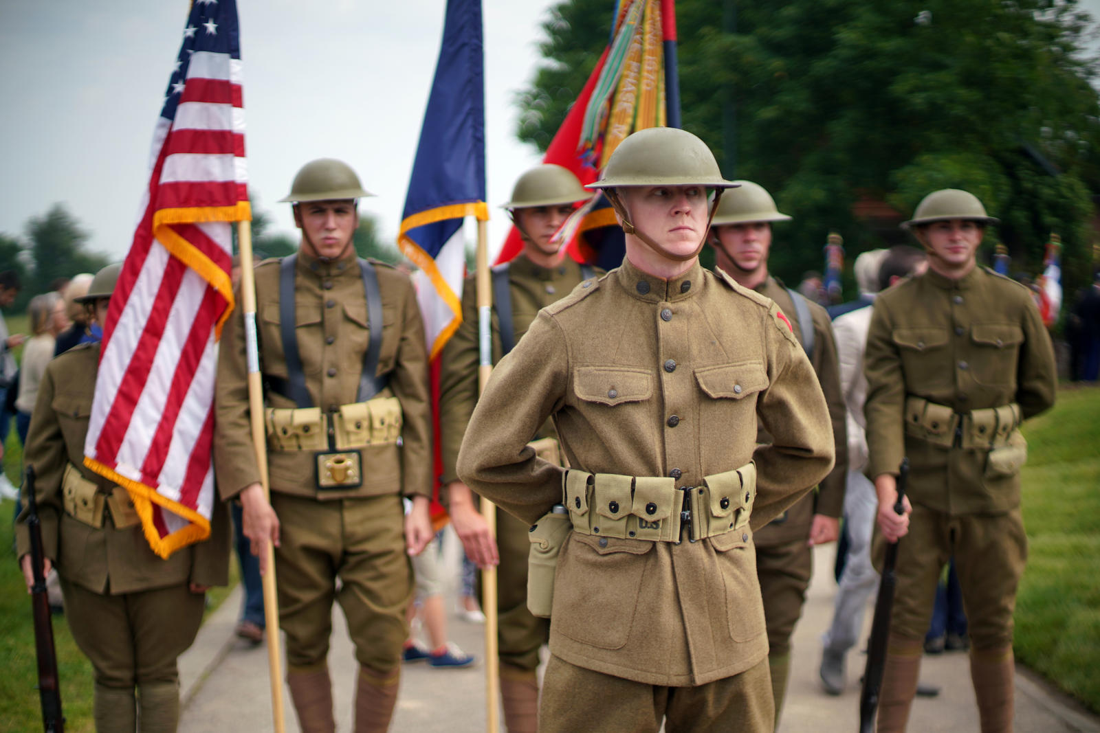 The Big Red One Color Guard: Cantigny 2018 : World War 1 : David Burnett | Photographer
