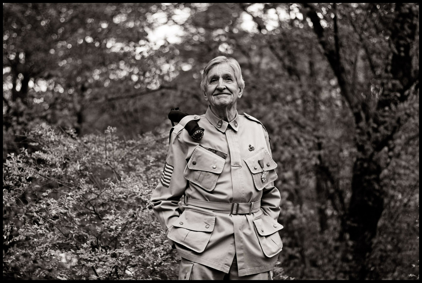 Carl Beck, who jumped at Ste. Mere Eglise, 50 years after D-Day : D-Day: the Men, the Beaches : David Burnett | Photographer