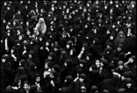 Iranian woman gather to see Ayatollah Khomeini, following his return from exile, Tehran 1979 - ©2025 David Burnett.<br/>All rights reserved.