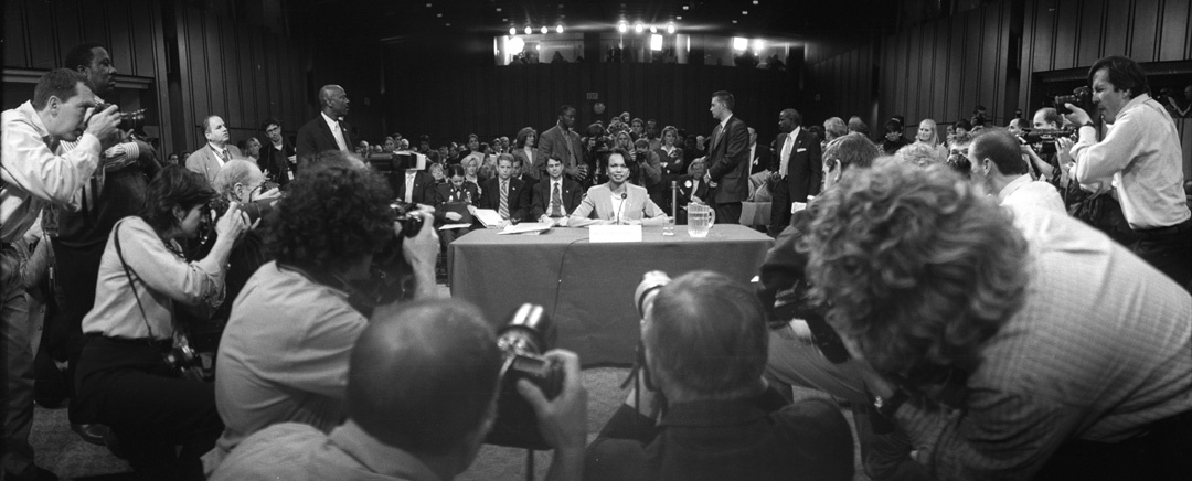 Sec. State Condaleeza Rice testfies to the Senate about Terrorism : Too Close UMFA : David Burnett | Photographer