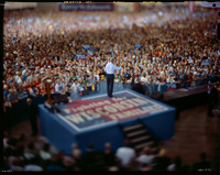 Mass. Senator John Kerry speaks to a crowd at a rally in Madison WI, 2004 - ©2025 David Burnett.<br/>All rights reserved.