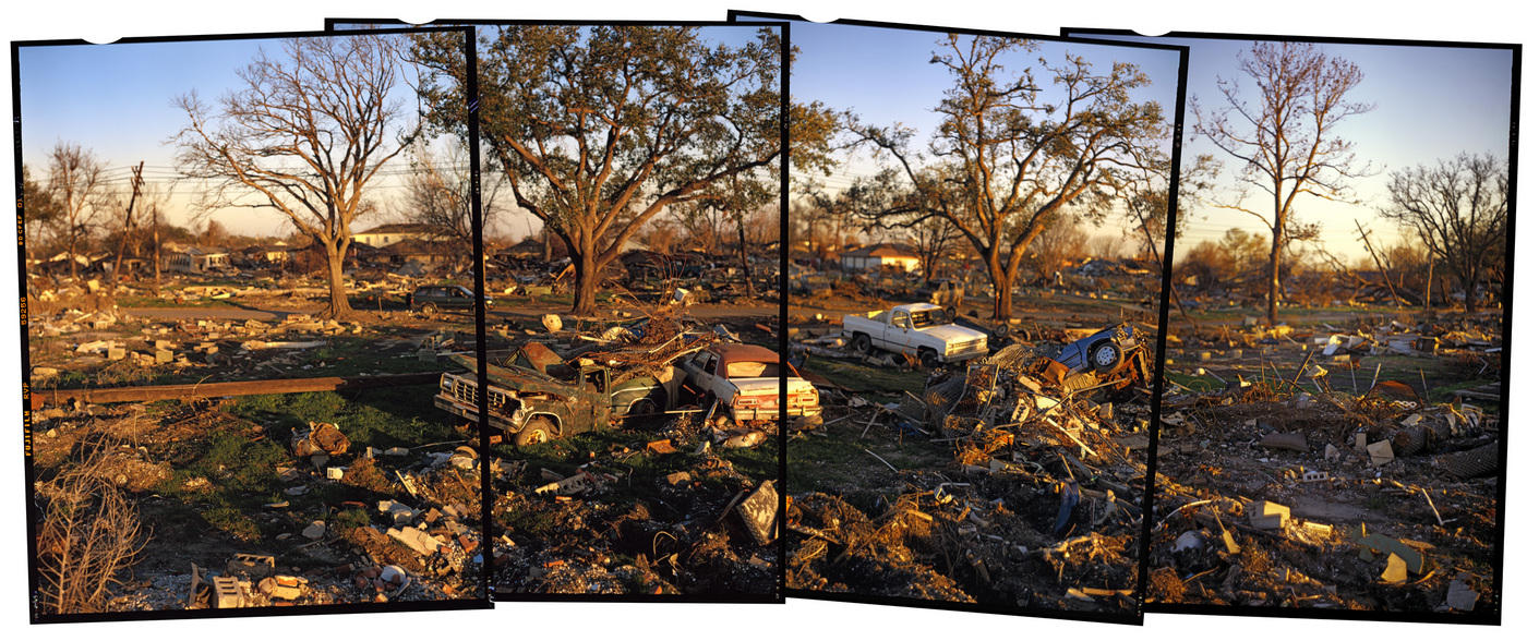Debris in the Lower 9th Ward, New Orleans, after hurricane Katrina 2006 : Too Close! : David Burnett | Photographer