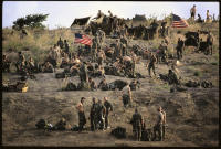 American troops on a hillside, St George's Grenada 1983 - ©2025 David Burnett.<br/>All rights reserved.