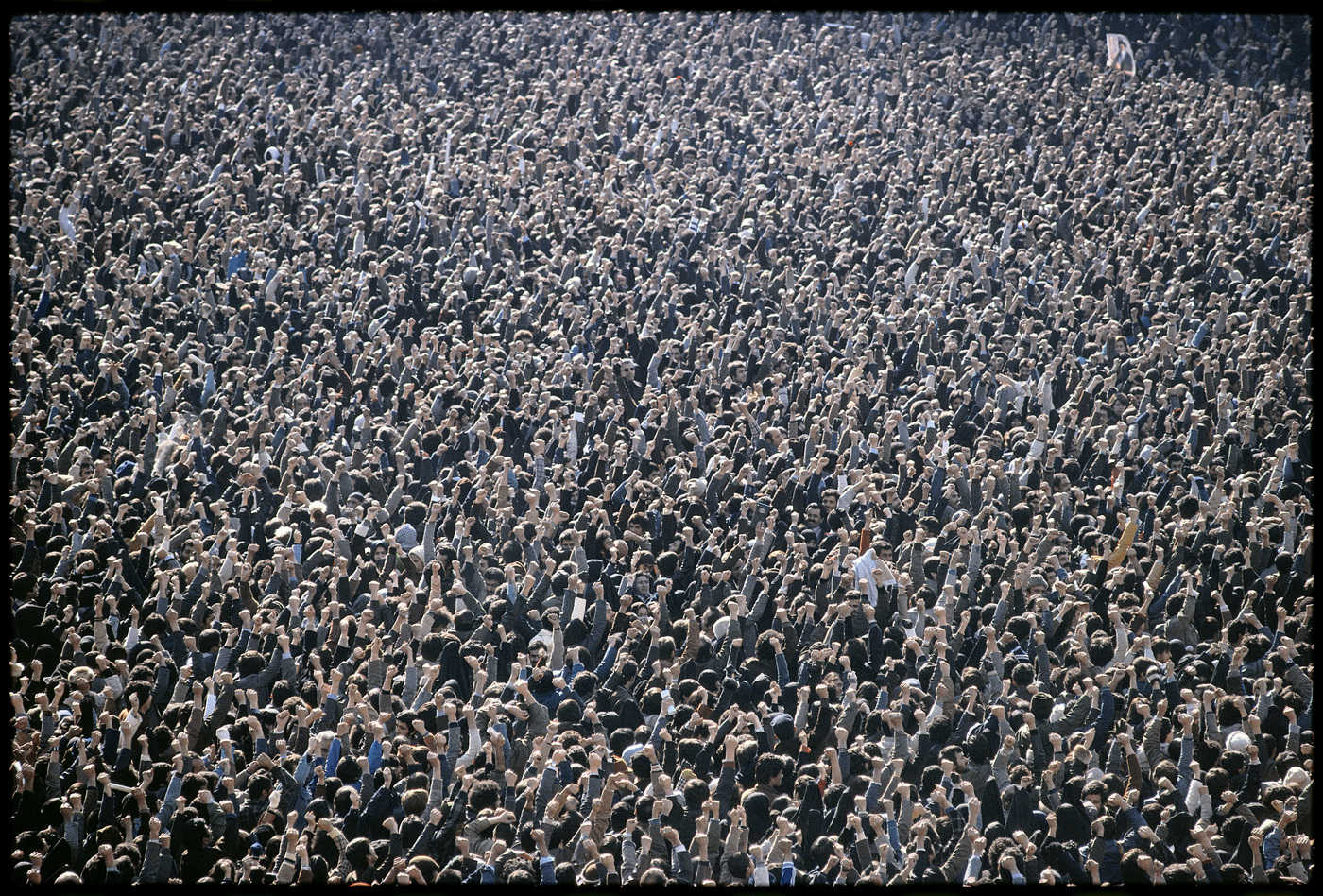 Large Anti-Shah demonstration, Tehran, 1979 : Too Close! : David Burnett | Photographer