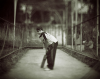A cricket kid, Dhaka, Bangladesh - ©2024 David Burnett.<br/>All rights reserved.