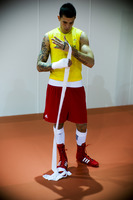 An Australian boxer tapes up - ©2025 David Burnett.<br/>All rights reserved.