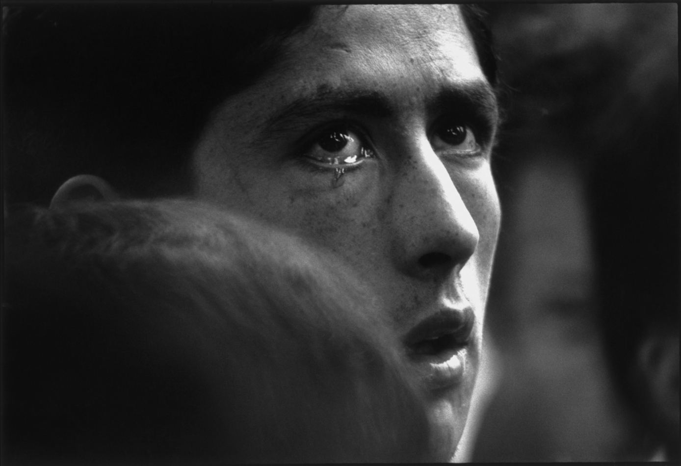 A mourner at Neruda's funeral. : Chile: 40 Years After the Coup d'Etat : David Burnett | Photographer