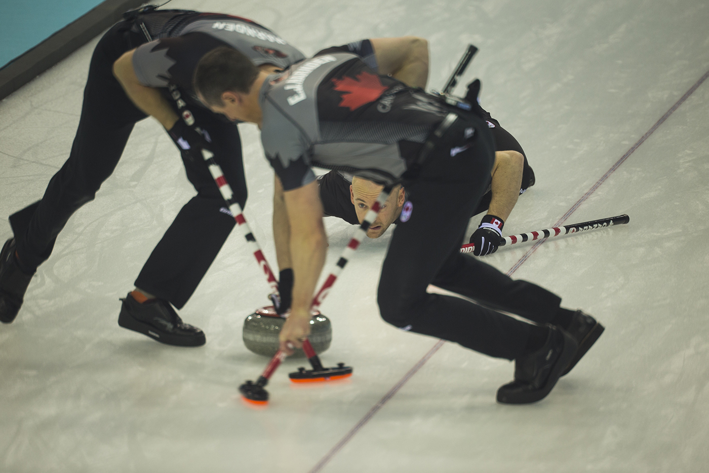 Canada rallys for Gold in Curling.  ©2014 David Burnett/IOC : Sochi 2014 - the Winter Games : David Burnett | Photographer