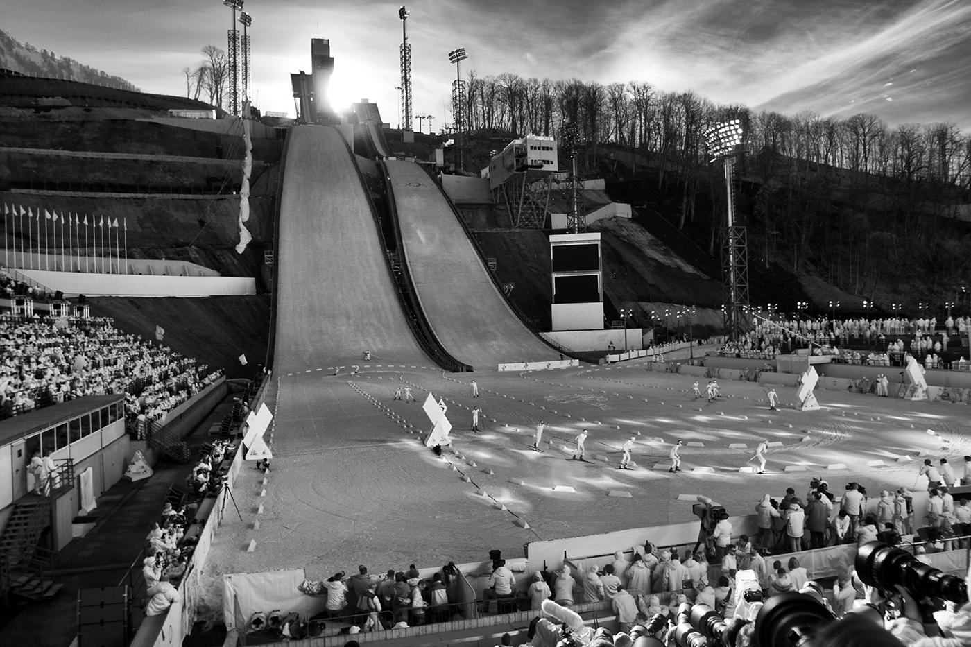 The Finish of Nordic Combined.  ©2014 David Burnett/IOC : Sochi 2014 - the Winter Games : David Burnett | Photographer