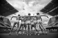 Japanese Synchro Swimming team - ©2025 David Burnett.<br/>All rights reserved.