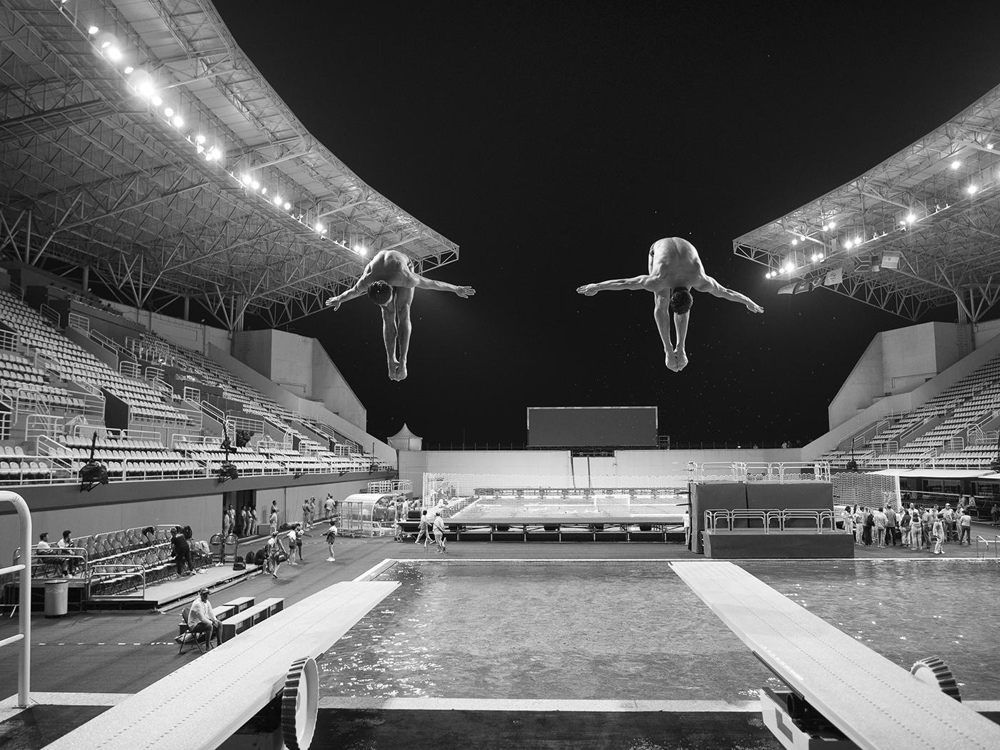 Italian diver in training : Rio Olymplcs 2016 : David Burnett | Photographer