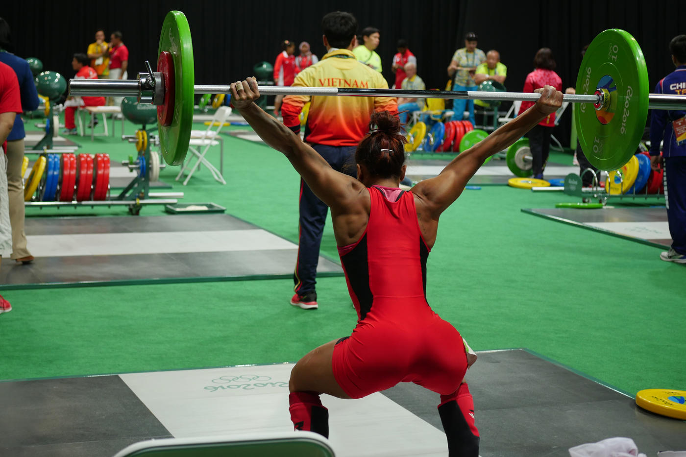 Women's Weightlifter from Mauritius : Rio Olymplcs 2016 : David Burnett | Photographer