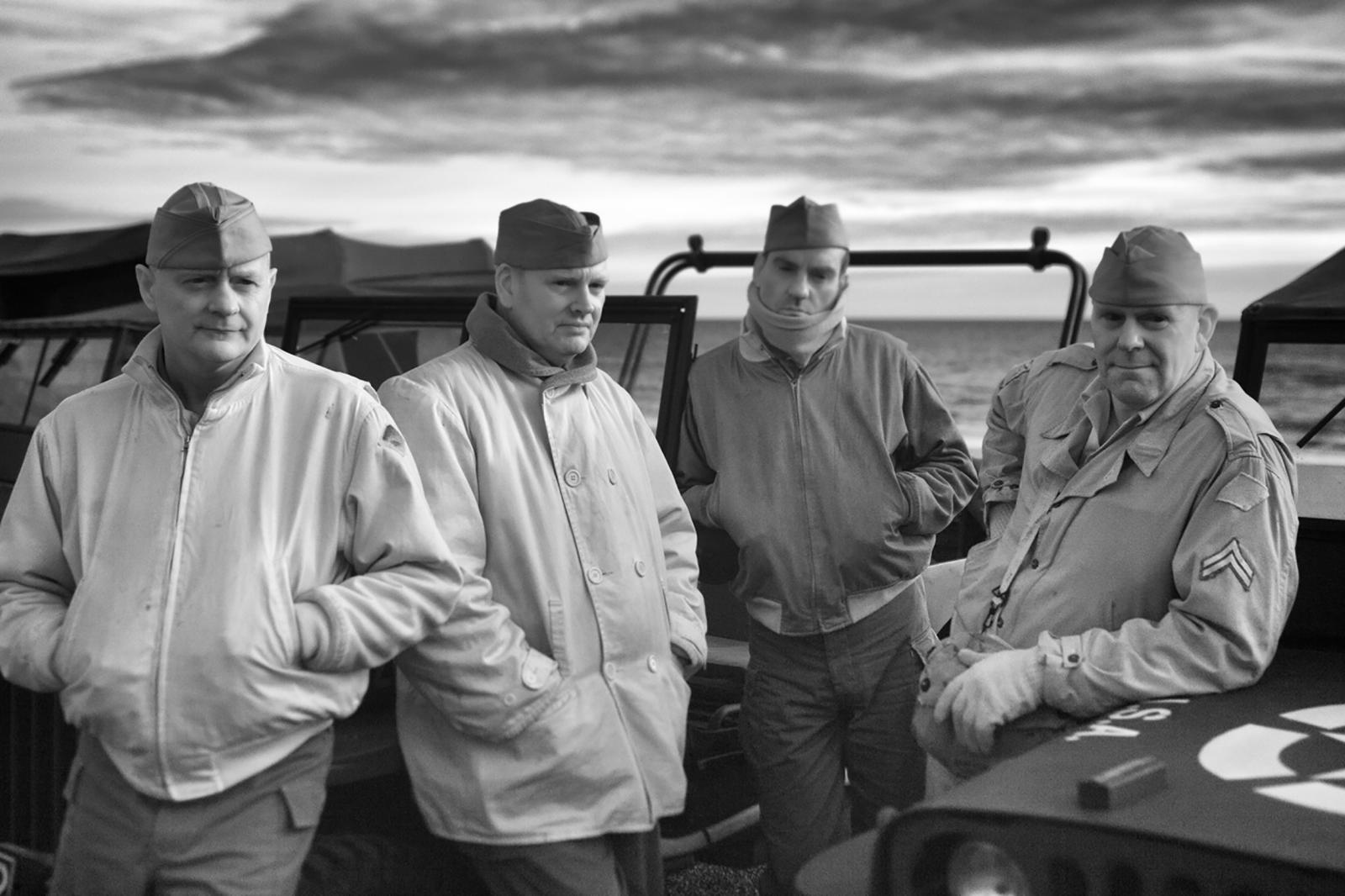 A squad of D-Day reenactors : Normandy 2014 D-Day +70