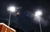 Aerials - gymnastics and skiing all in one - ©2024 David Burnett.<br/>All rights reserved.