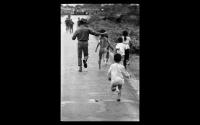 A group of Vietnamese children, mistakenly burned by a napalm bomb (the oldest girl was to become famous in Nick Ut's "napalm girl" photo Trang Bang Vietnam 1972 - ©2024 David Burnett.<br/>All rights reserved.