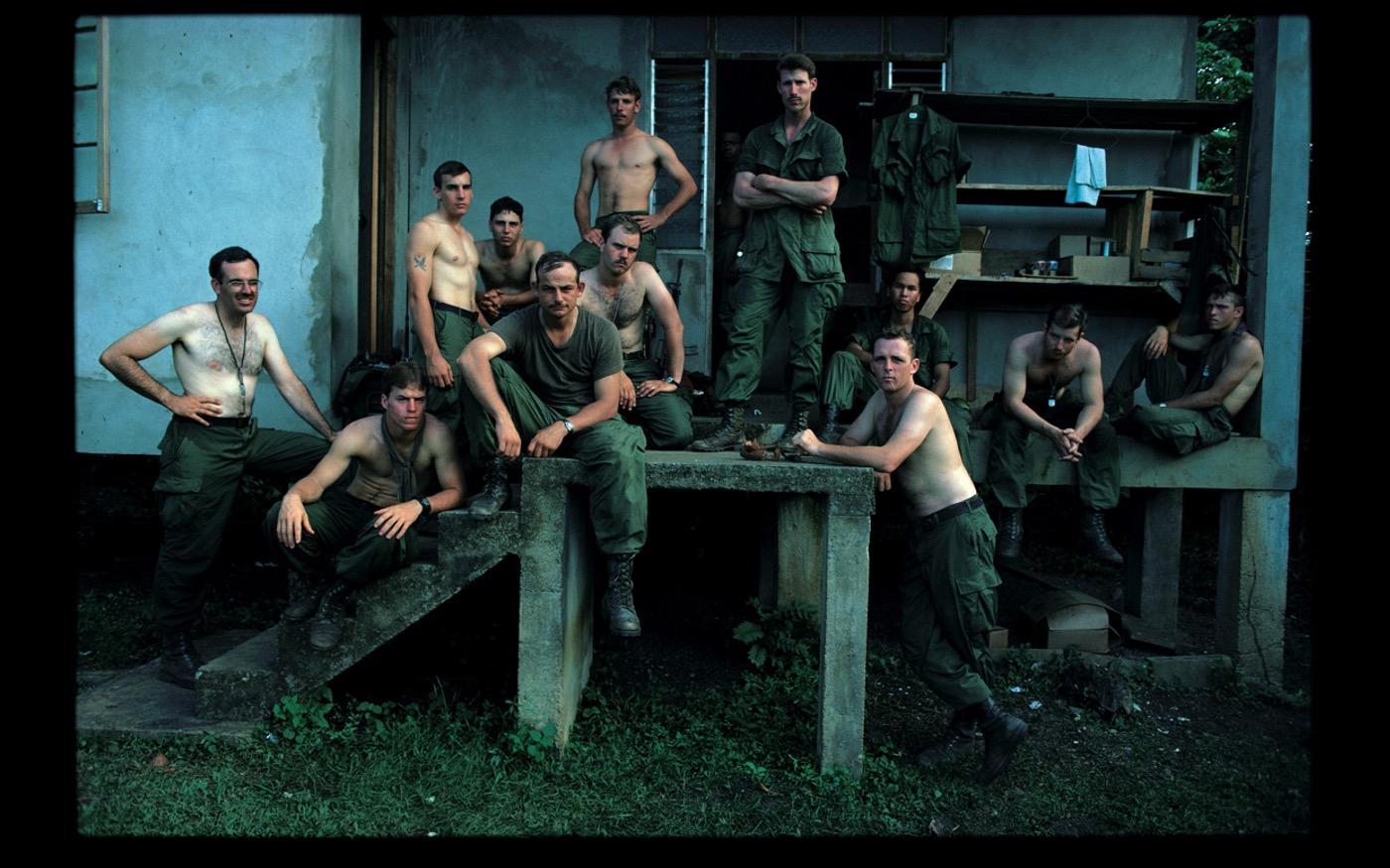  A group of 82nd Airborne troopers on break in Grenada when soldiers were sent in to save the Med students 1983 : Looking Back: 60 Years of Photographs : David Burnett | Photographer