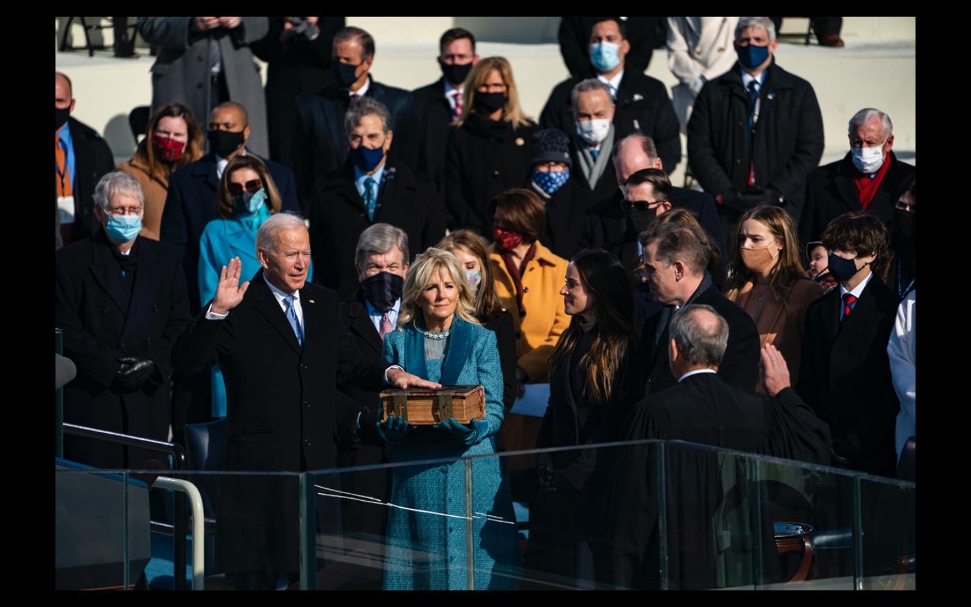 January 20, 2021  Joe Biden takes the Oath of Office : Looking Back: 60 Years of Photographs : David Burnett | Photographer