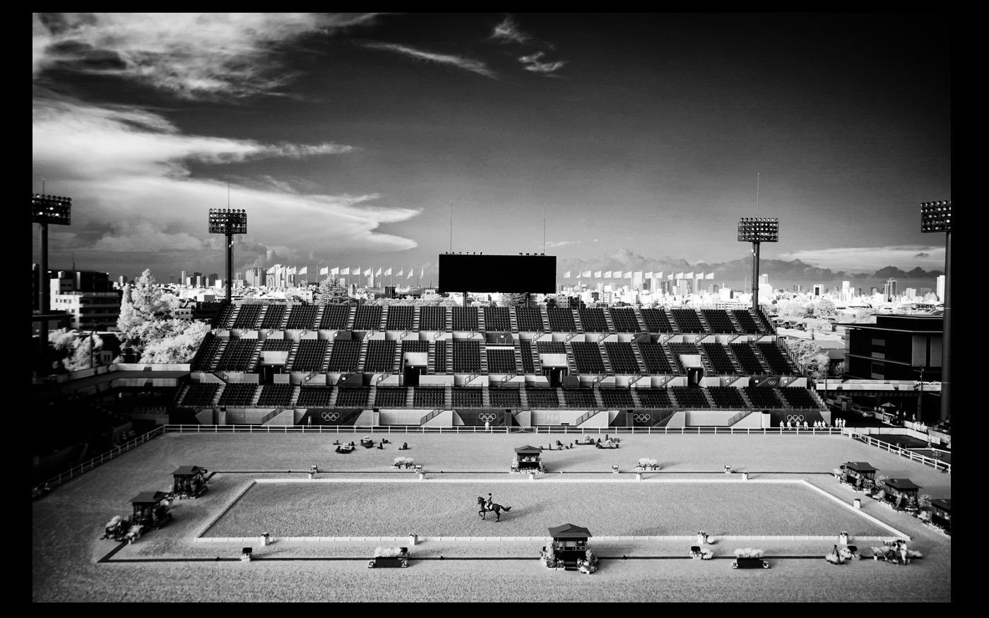 Olympics in the time of Covid: Tokyo Equestrian, with virtually no spectators in a new Equestrian Stadium  2021 : Looking Back: 60 Years of Photographs : David Burnett | Photographer