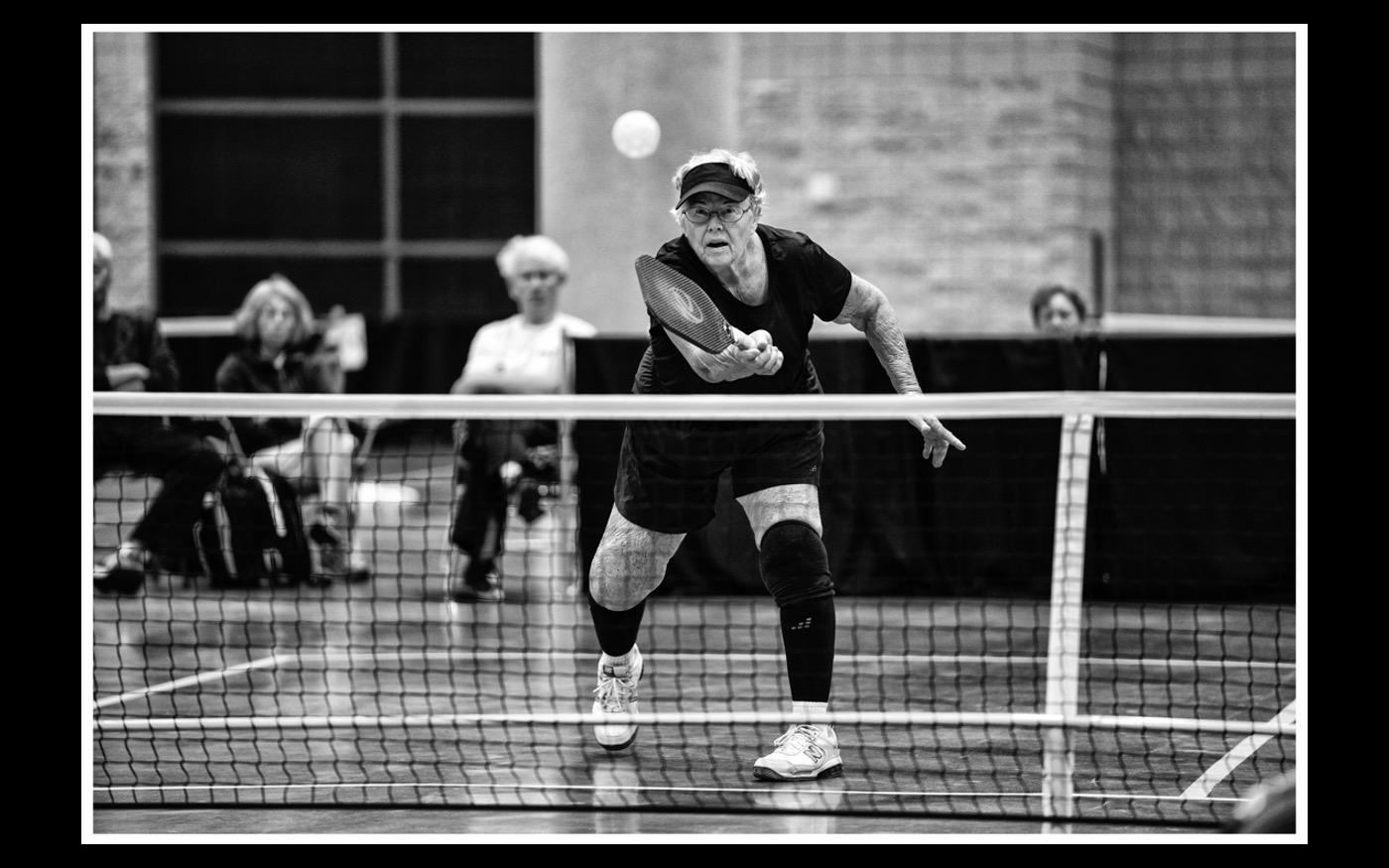 Pickleball is the new, hot sport: National Senior Games 2017 : Looking Back: 60 Years of Photographs : David Burnett | Photographer