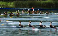 Racing on the flat water - ©2024 David Burnett.<br/>All rights reserved.
