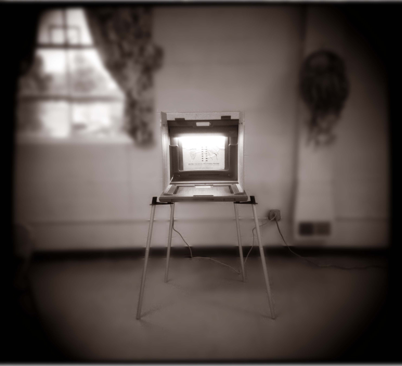 a voting machine : Holga Eye : David Burnett | Photographer