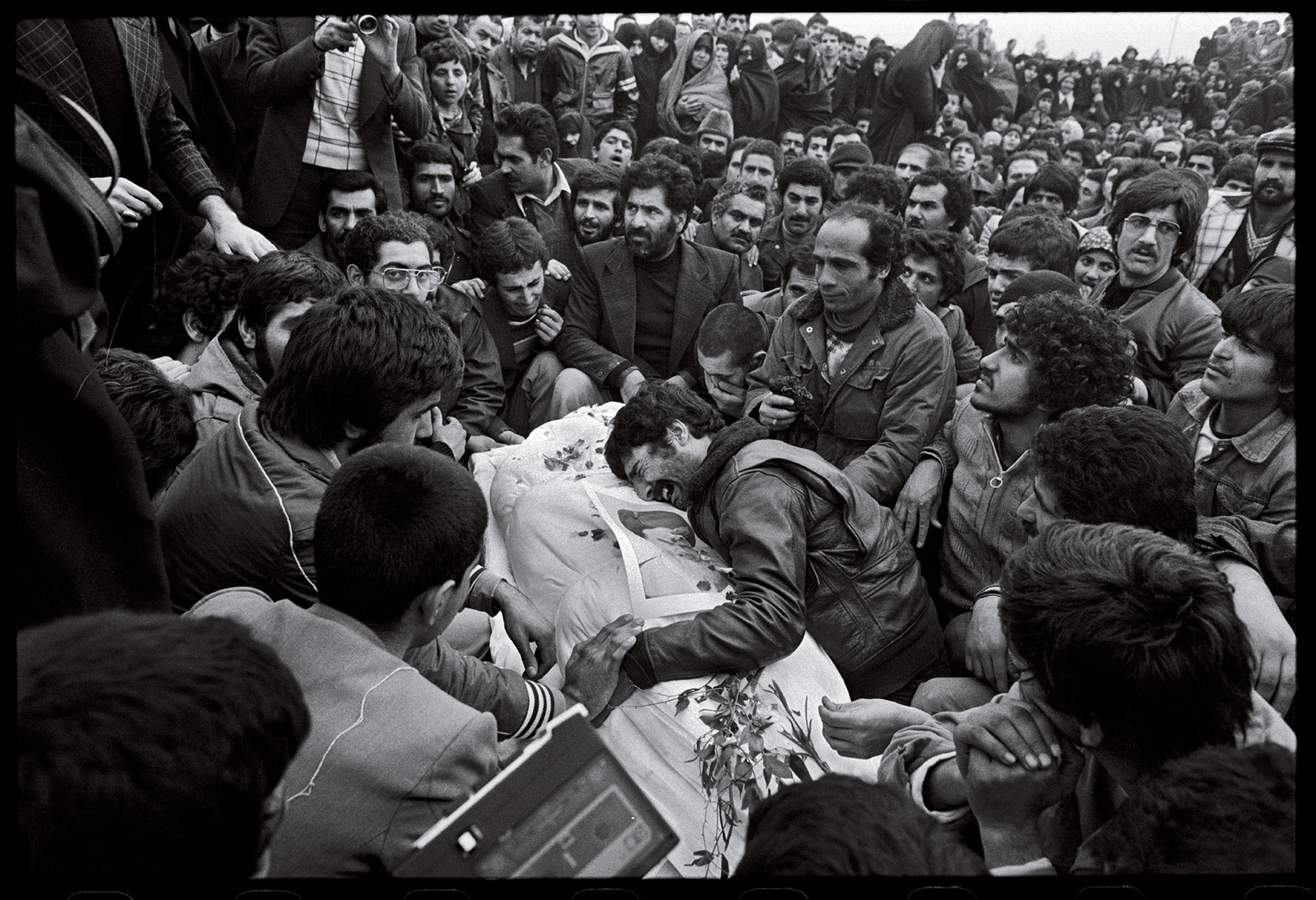 Every burial became a political event, where the Shah and the US were railed against. : 44 Days: the Iranian Revolution : David Burnett | Photographer