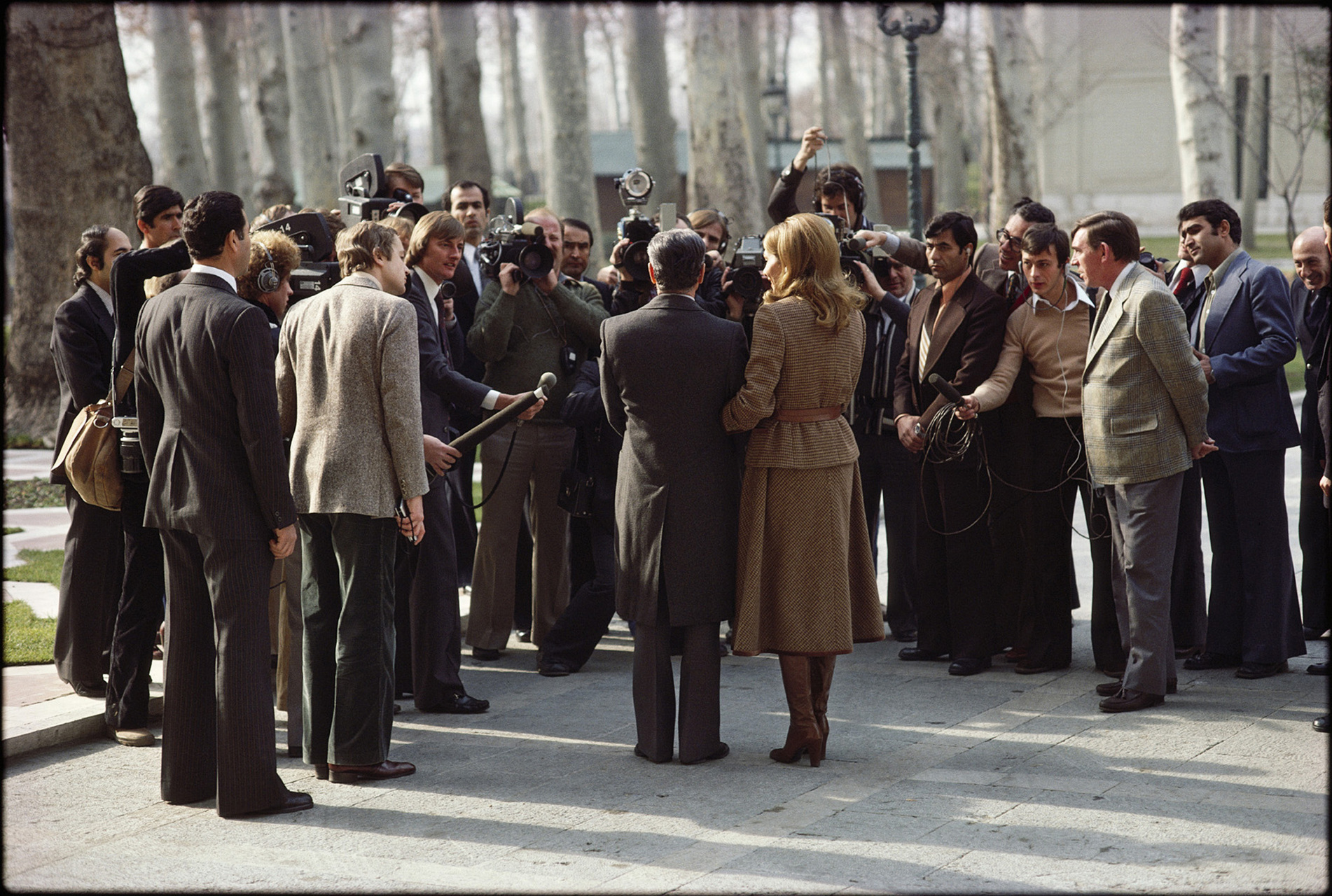 New Years' Day 1979. The last time the Shah faced the foreign press. : 44 Days: the Iranian Revolution : David Burnett | Photographer