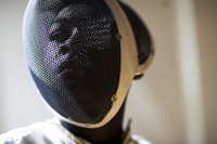 Middle school Fencer, NY - ©2024 David Burnett.<br/>All rights reserved.