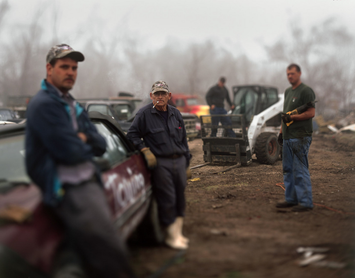 The auto wrecker crew