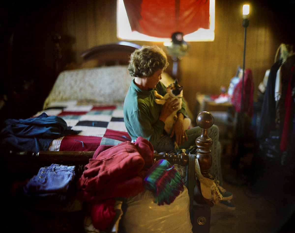 Colleen and her survivor cat