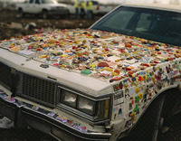 Thousand of magnets, where 1000's of refrigerators were trashed. - ©2024 David Burnett.<br/>All rights reserved.