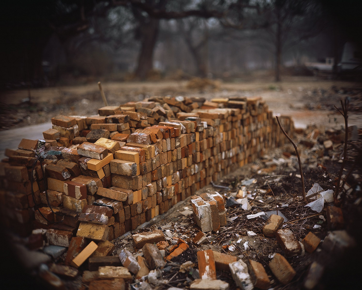 A former stately manse,now a pile of bricks: Pascagoula, MS