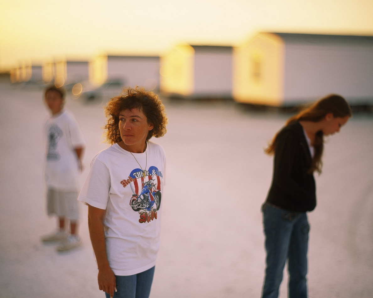 Mandy Molloy, living in a FEMA park, after Charley ruined her home, Punta Gorda FL
