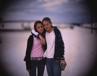 Amanda Arsenault, Punta Gorda, FL, with her best friend - ©2024 David Burnett.<br/>All rights reserved.