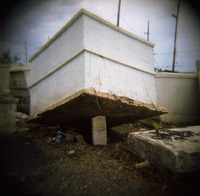 A New Orleans cemetary, uprooted by Katrina - ©2024 David Burnett.<br/>All rights reserved.