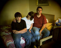 The Jenkins family, refugees in a Baton Rouge motel - ©2024 David Burnett.<br/>All rights reserved.