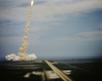Space shuttle  Atlantis  leaves from pad 39D, Cape Canaveral