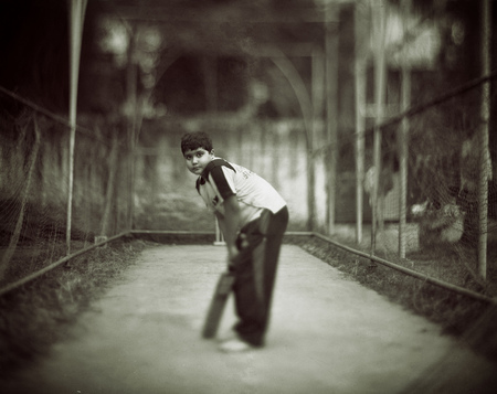A cricket kid, Dhaka, Bangladesh
