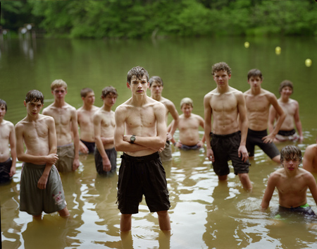 Young men at summer camp, North Carolina