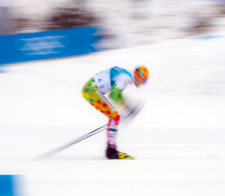 A cross country skier